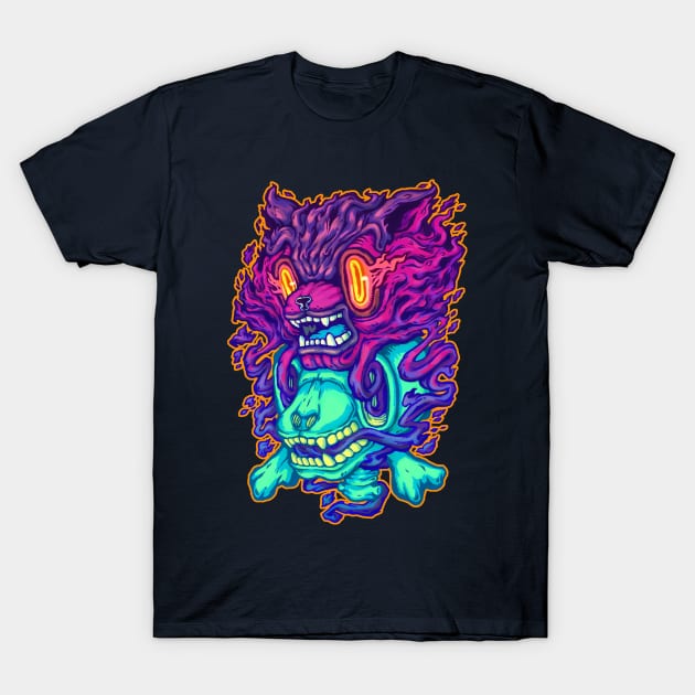 Ghost Cat T-Shirt by Villainmazk